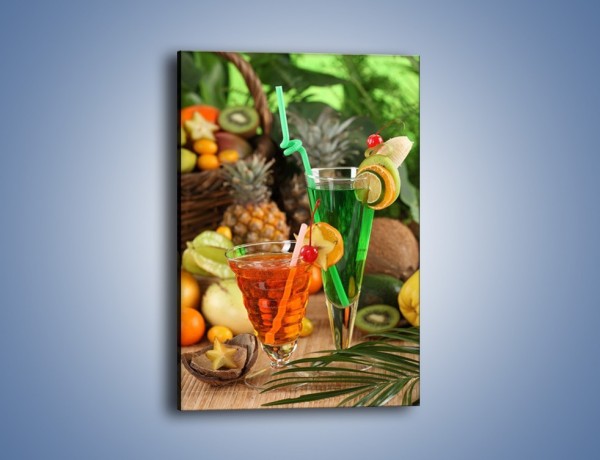 Obraz na płótnie – Kolorowe soki z świeżych owoców – jednoczęściowy prostokątny pionowy JN060