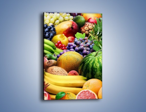 Obraz na płótnie – Stół pełen dojrzałych owoców – jednoczęściowy prostokątny pionowy JN072