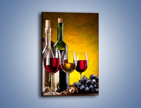 Obraz na płótnie – Wino z orzechami – jednoczęściowy prostokątny pionowy JN077
