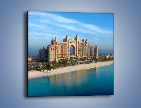 Obraz na płótnie – Atlantis Hotel w Dubaju – jednoczęściowy kwadratowy AM341