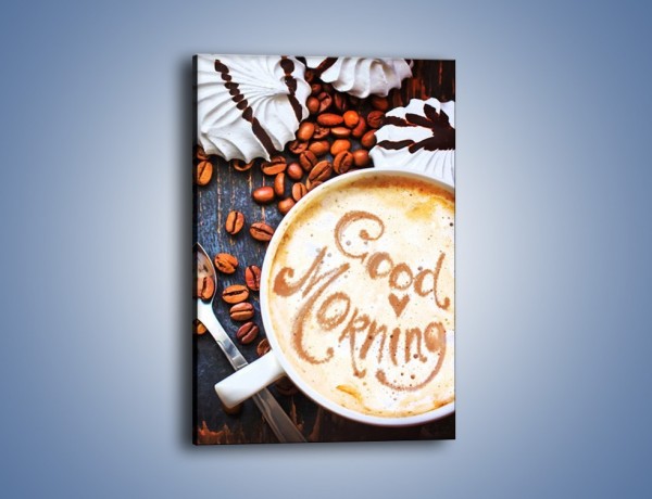 Obraz na płótnie – Kawa na miły początek dnia – jednoczęściowy prostokątny pionowy JN180