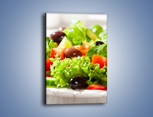 Obraz na płótnie – Sałatkowy mix warzywny – jednoczęściowy prostokątny pionowy JN204