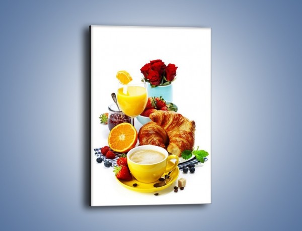 Obraz na płótnie – Zdrowe śniadanie dla zakochanych – jednoczęściowy prostokątny pionowy JN240