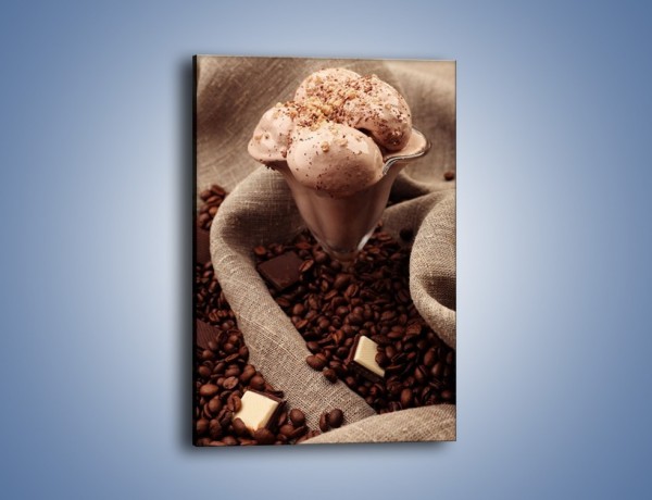 Obraz na płótnie – Deser czekoladowo-kawowy – jednoczęściowy prostokątny pionowy JN339