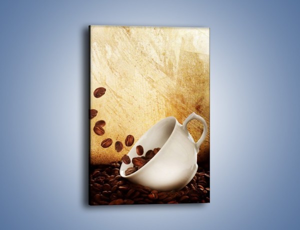 Obraz na płótnie – Rozsypane ziarna kawy – jednoczęściowy prostokątny pionowy JN346