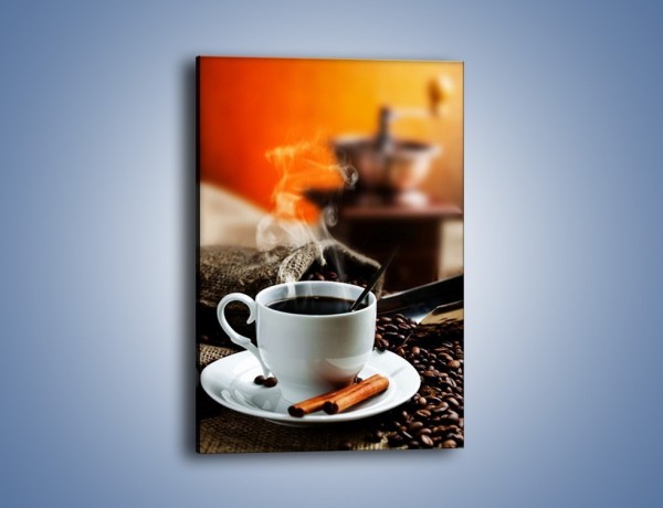 Obraz na płótnie – Kawowa rozkosz w zaciszu domowym – jednoczęściowy prostokątny pionowy JN375