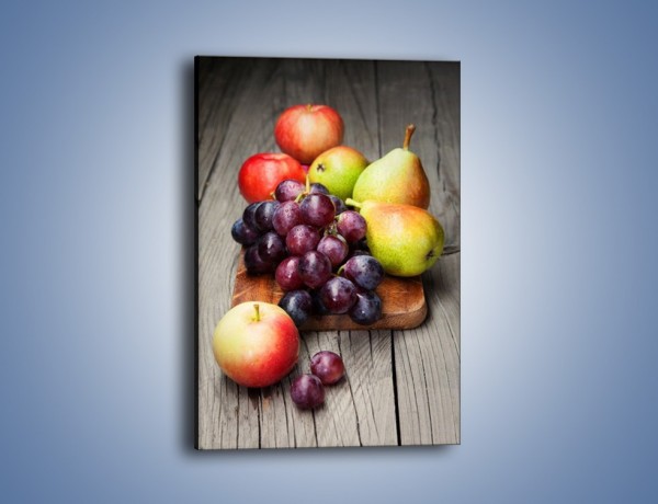 Obraz na płótnie – Kuchenna deska z owocami – jednoczęściowy prostokątny pionowy JN407