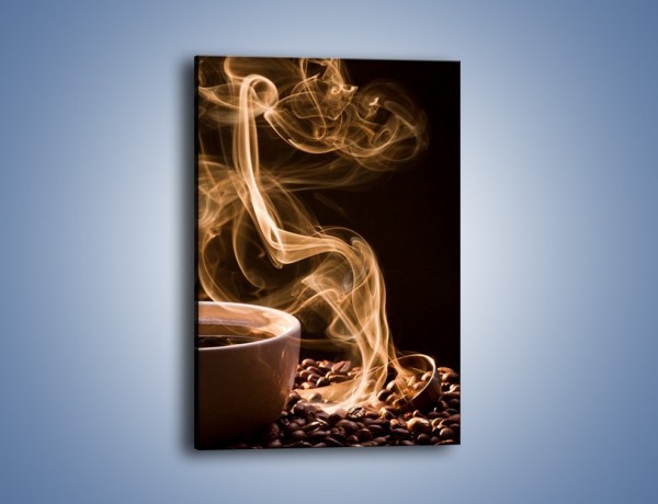 Obraz na płótnie – Kawa owiana tajemnicą – jednoczęściowy prostokątny pionowy JN524