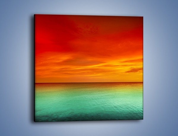 Obraz na płótnie – Horyzont w kolorach tęczy – jednoczęściowy kwadratowy KN1303A