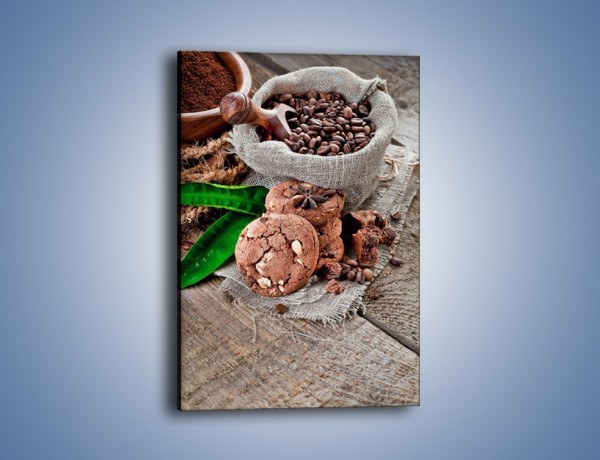 Obraz na płótnie – Ciasteczka idealne do kawy – jednoczęściowy prostokątny pionowy JN614