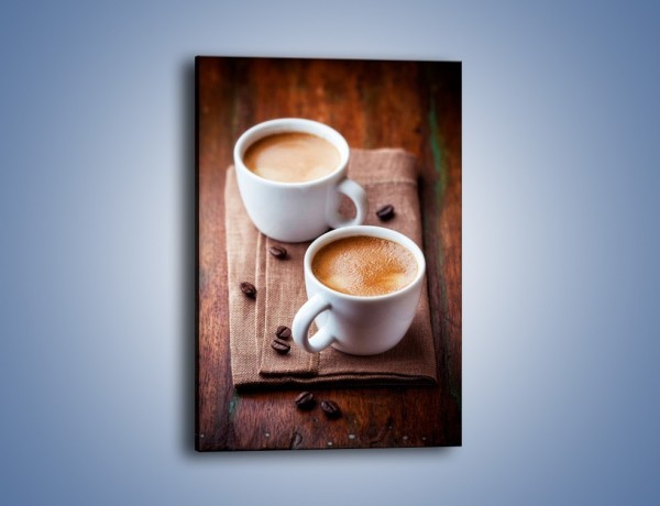 Obraz na płótnie – Kawa nie tylko we dwoje – jednoczęściowy prostokątny pionowy JN618