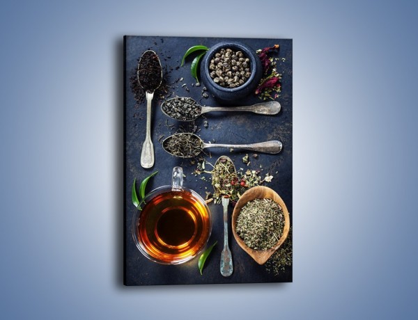Obraz na płótnie – Herbata i smaki świata – jednoczęściowy prostokątny pionowy JN686