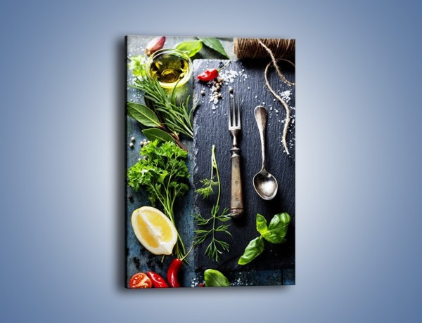 Obraz na płótnie – Najważniejsze zioła w kuchni – jednoczęściowy prostokątny pionowy JN713