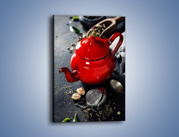 Obraz na płótnie – Malutki czajniczek do herbaty – jednoczęściowy prostokątny pionowy JN722