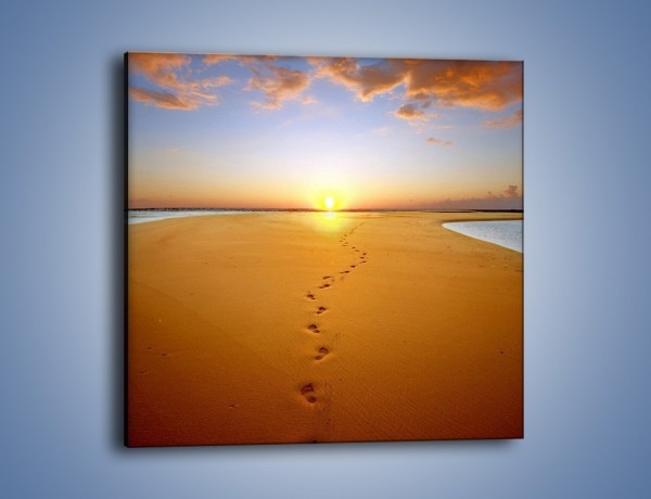 Obraz na płótnie – Piaskowym krokiem do słońca – jednoczęściowy kwadratowy KN165