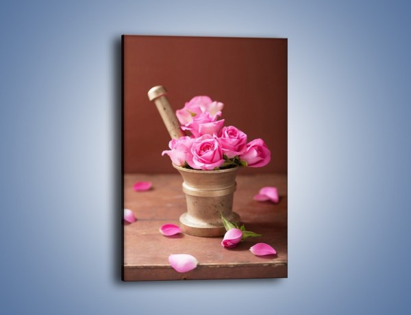 Obraz na płótnie – Różyczki dla małej dziewczynki – jednoczęściowy prostokątny pionowy K1000