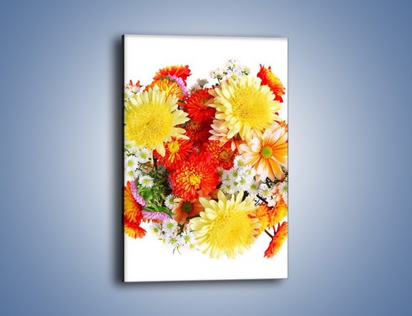 Obraz na płótnie – Bukiecik kwiatów z ogródka – jednoczęściowy prostokątny pionowy K118