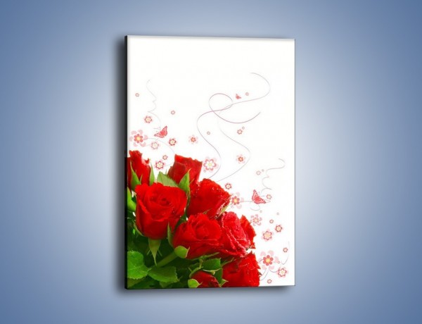 Obraz na płótnie – Miłosna wiązanka na niejedną rocznicę – jednoczęściowy prostokątny pionowy K497