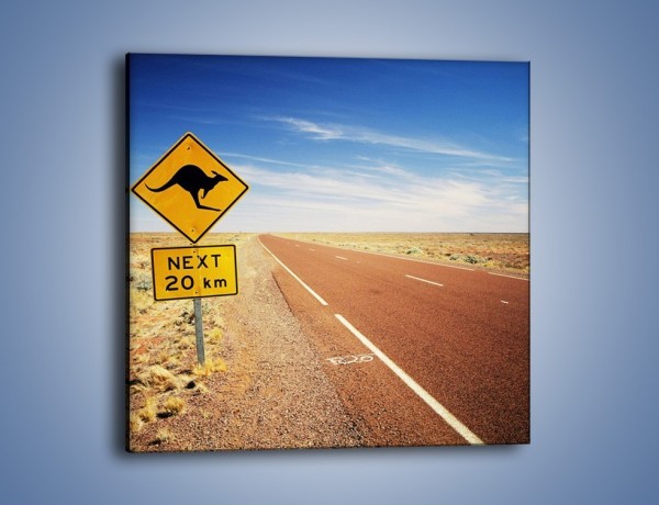 Obraz na płótnie – Droga do raju przez australię – jednoczęściowy kwadratowy KN315