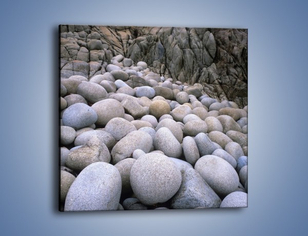 Obraz na płótnie – Zjeżdżalnia z usypanych kamieni – jednoczęściowy kwadratowy KN316