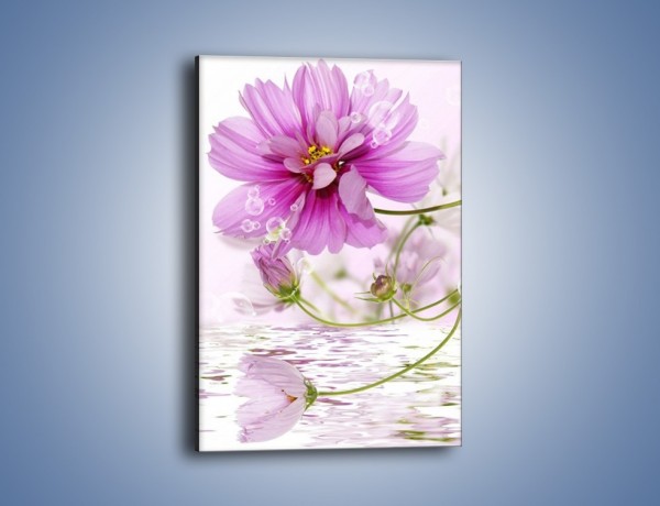 Obraz na płótnie – Kwiaty tańczące w wodzie – jednoczęściowy prostokątny pionowy K612