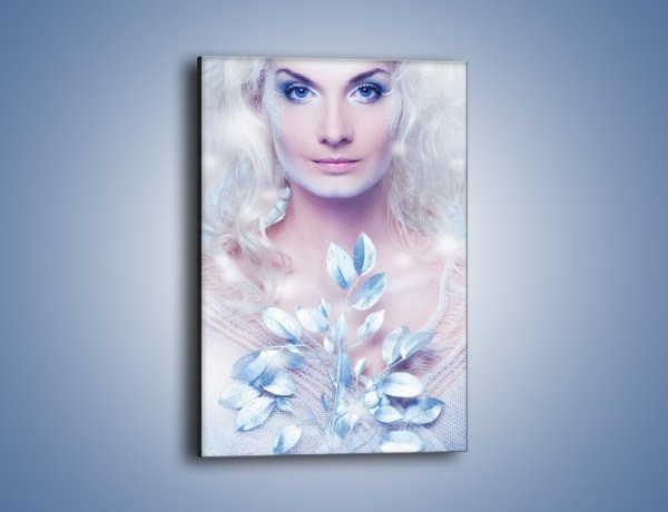 Obraz na płótnie – Biało-śnieżna dama – jednoczęściowy prostokątny pionowy L189
