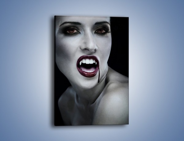 Obraz na płótnie – Krew na wampirzych ustach – jednoczęściowy prostokątny pionowy L196