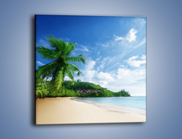 Obraz na płótnie – Czystość rajskiej plaży – jednoczęściowy kwadratowy KN848
