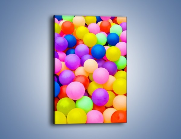 Obraz na płótnie – Basen z kolorowymi piłeczkami – jednoczęściowy prostokątny pionowy O208