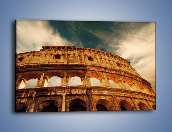 Obraz na płótnie – Koloseum w świetle słońca – jednoczęściowy prostokątny poziomy AM044