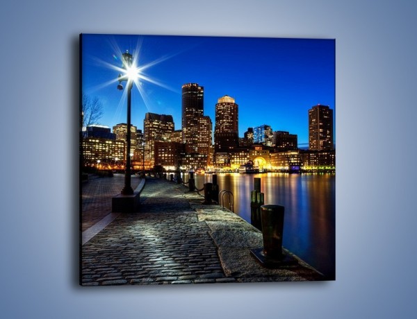 Obraz na płótnie – Boston wieczorową porą – jednoczęściowy kwadratowy AM393