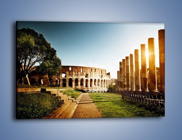 Obraz na płótnie – Koloseum w świetle słońca – jednoczęściowy prostokątny poziomy AM269