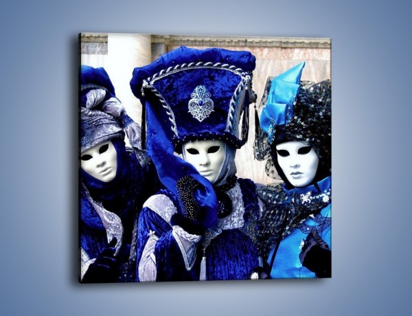 Obraz na płótnie – Weneckie maski i księżniczki – jednoczęściowy kwadratowy L012