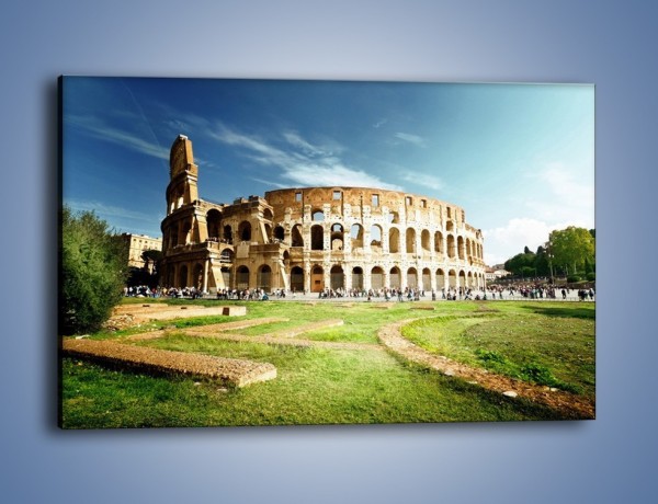 Obraz na płótnie – Koloseum w piękny dzień – jednoczęściowy prostokątny poziomy AM273