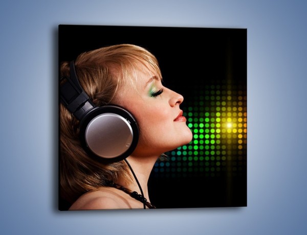 Obraz na płótnie – Wsłuchaj się w muzykę – jednoczęściowy kwadratowy L015
