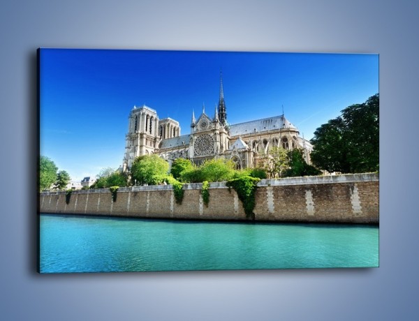 Obraz na płótnie – Katedra Notre-Dame – jednoczęściowy prostokątny poziomy AM305