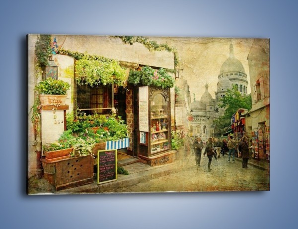 Obraz na płótnie – Paryska dzielnica Montmarte – jednoczęściowy prostokątny poziomy AM323