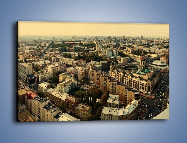 Obraz na płótnie – Panorama Kijowa – jednoczęściowy prostokątny poziomy AM326