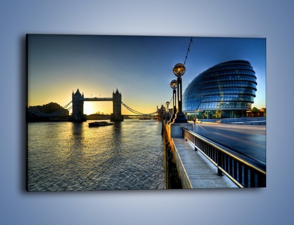 Obraz na płótnie – Londyński Tower Bridge – jednoczęściowy prostokątny poziomy AM348