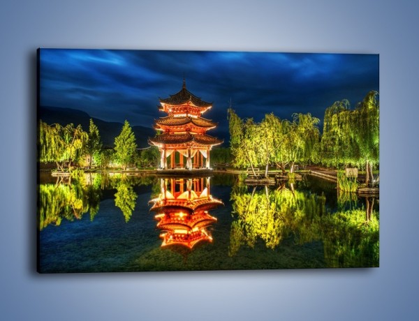 Obraz na płótnie – Urokliwy park w Chinach – jednoczęściowy prostokątny poziomy AM365
