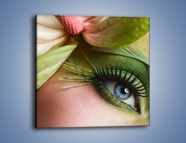 Obraz na płótnie – Oko w zieleni – jednoczęściowy kwadratowy L050
