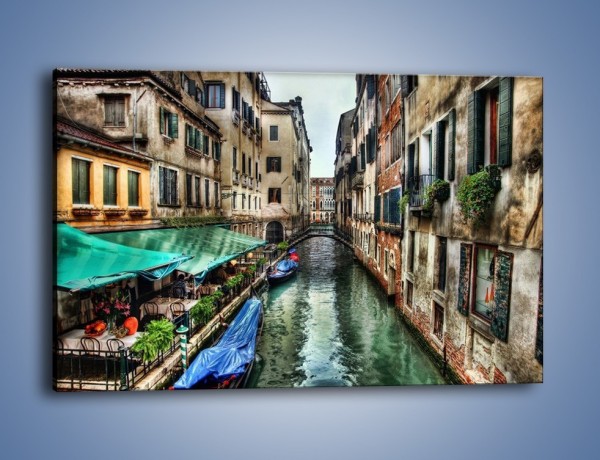 Obraz na płótnie – Wenecka uliczka w kolorach HDR – jednoczęściowy prostokątny poziomy AM374