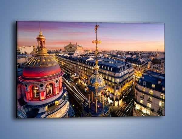 Obraz na płótnie – Paryska architektura – jednoczęściowy prostokątny poziomy AM402