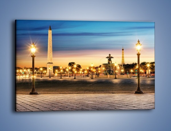 Obraz na płótnie – Place de la Concorde w Paryżu – jednoczęściowy prostokątny poziomy AM404