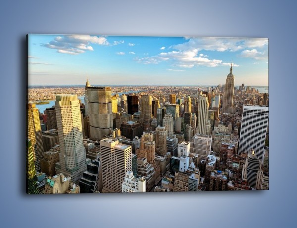 Obraz na płótnie – Manhattan w Nowym Yorku – jednoczęściowy prostokątny poziomy AM412