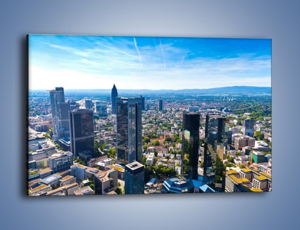 Obraz na płótnie – Panorama Frankfurtu – jednoczęściowy prostokątny poziomy AM414