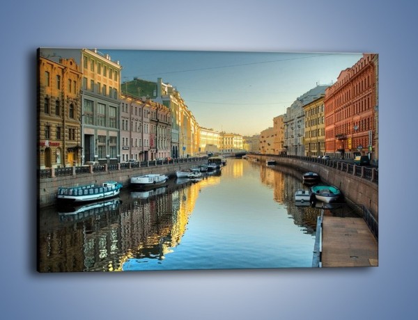 Obraz na płótnie – Kanał wodny w St. Petersburgu – jednoczęściowy prostokątny poziomy AM422