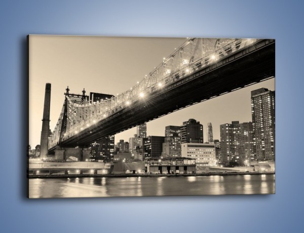 Obraz na płótnie – Most Qeensboro w Nowym Yorku – jednoczęściowy prostokątny poziomy AM438