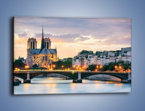 Obraz na płótnie – Katedra Notre Dame – jednoczęściowy prostokątny poziomy AM454