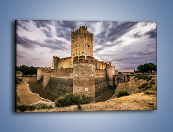 Obraz na płótnie – Zamek La Mota w Hiszpanii – jednoczęściowy prostokątny poziomy AM457